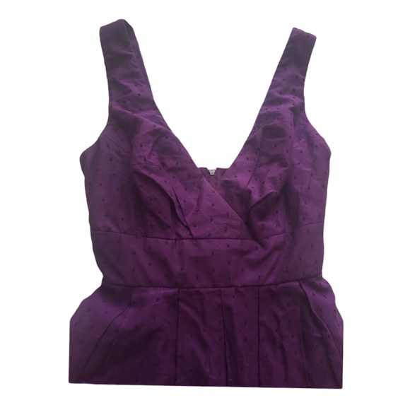 I.N. San Francisco Purple Rose Border Sundress 5 - Picture 4 of 8